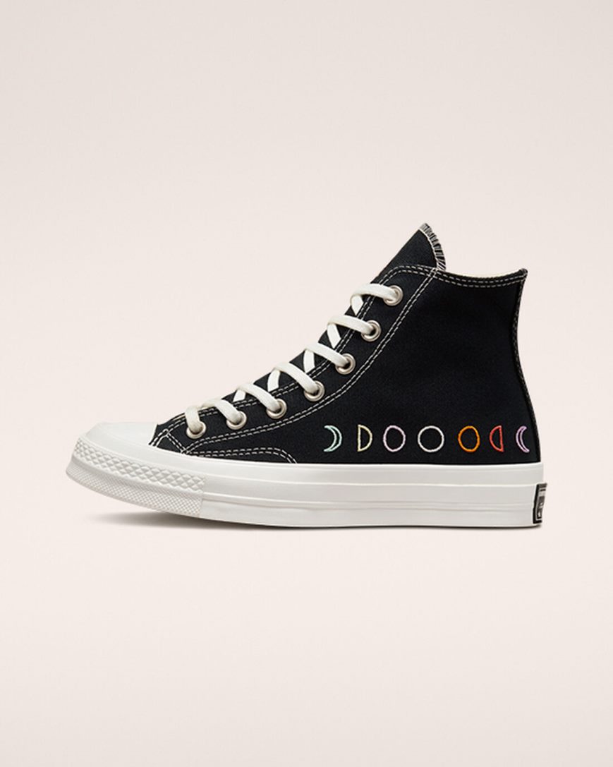 Dámské Boty Vysoké Converse Chuck 70 Mystic Symbols Černé Bílé | CZ XRDO71